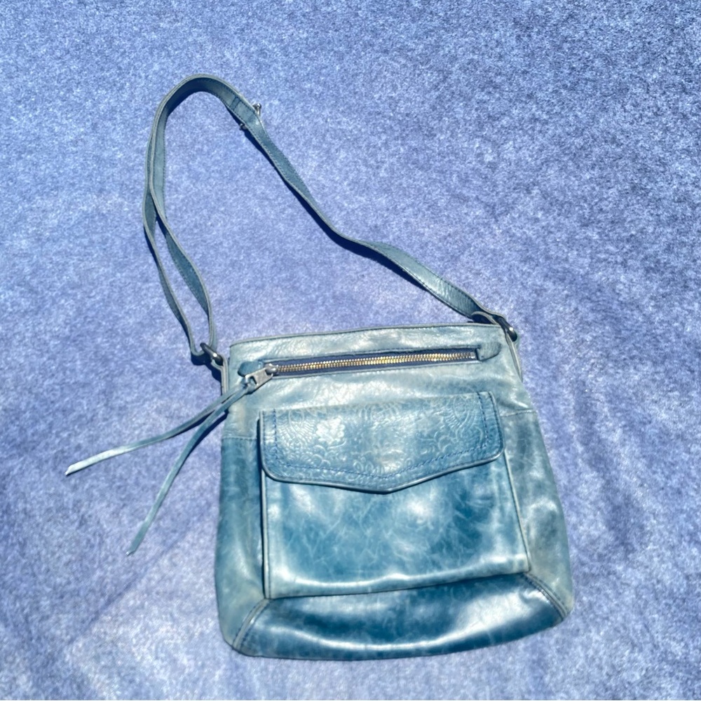 The Sak Women’s Teal Leather Crossbody Bag - Classic Everyday Style